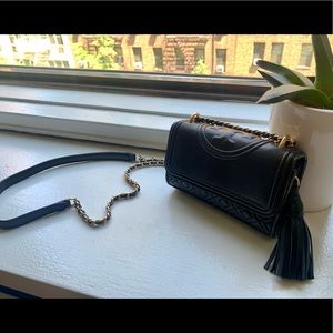 Tory Burch Fleming Mini Clutch Crossbody- Vintage